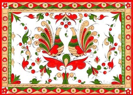 Северодвинская роспись пермогорская