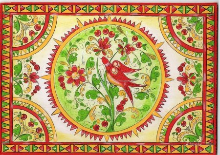 Борецкая роспись Древо жизни