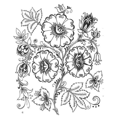 Роспись по дереву орнамент