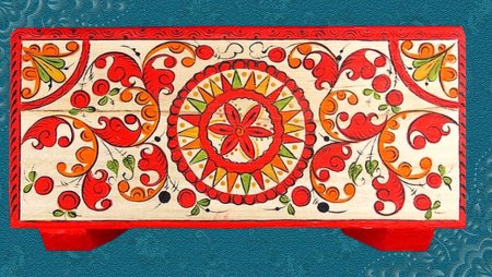 Роспись Северной Двины Борецкая роспись