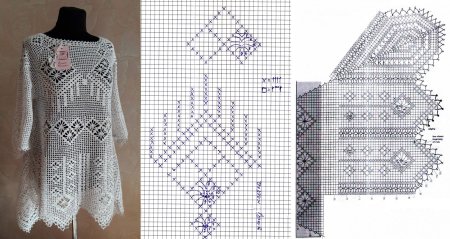 Туника филейным узором
