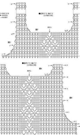 Узор для майки крючком