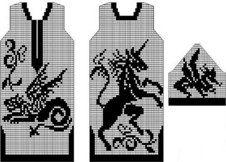 Филейные узоры дракон