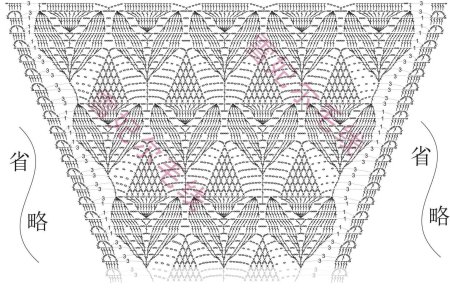 Схема вязание крючком шали узор ананас