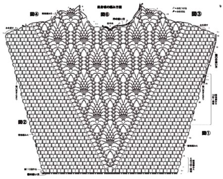 Узор крючком для спинки