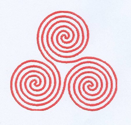 Спираль из кругов