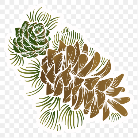 Орнамент Кедровая шишка