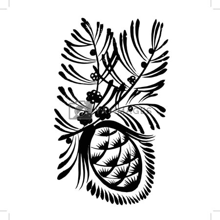 Орнамент с шишками