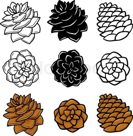 Стилизованная шишка