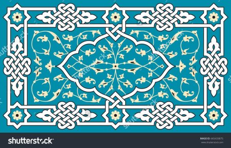 Арабский орнамент вертикальный