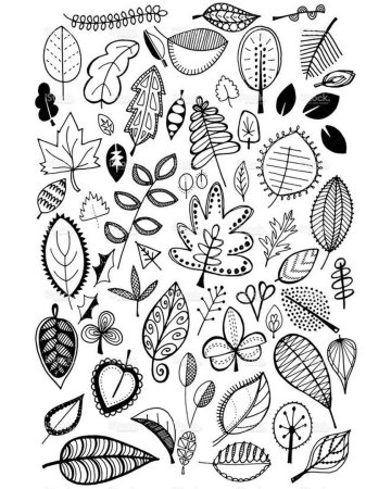 Стилизованные листья