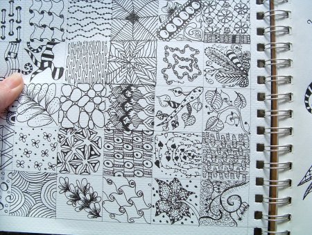 Узоры в скетчбуке