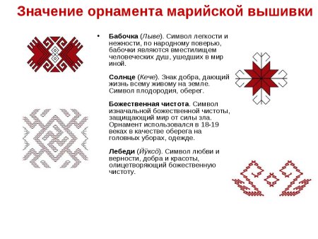 Марийские национальные узоры и орнаменты
