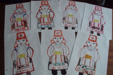 Рисование национального костюма в подготовительной группе