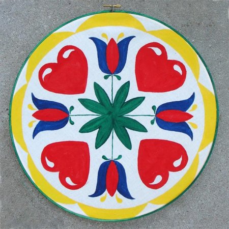 Рисование узора в круге