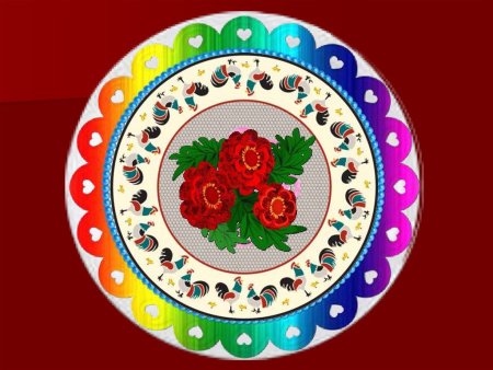 Расписные тарелочки