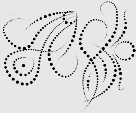 Точечный узор трафарет