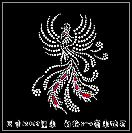 Аппликация из страз