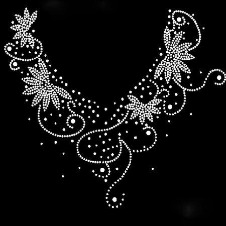 Узоры из страз на одежде