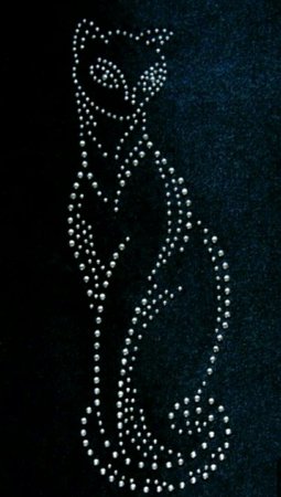 Кошка из страз