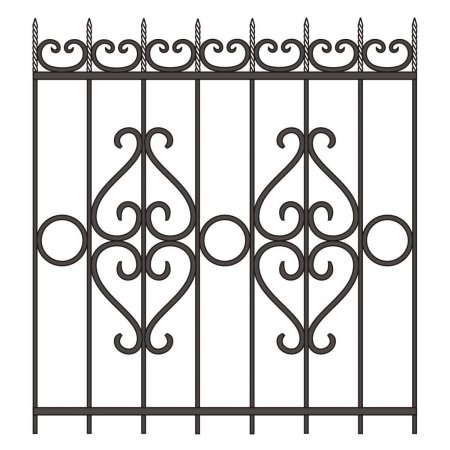 Решетка из кованных элементов