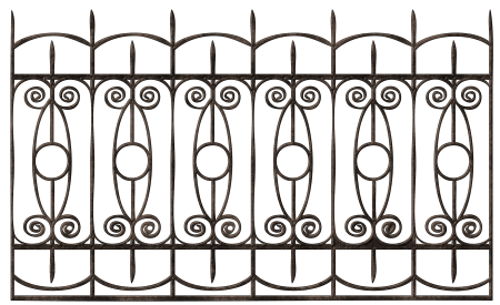Ажурное металлическое ограждение