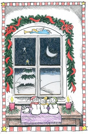 Узоры на окошке зимние