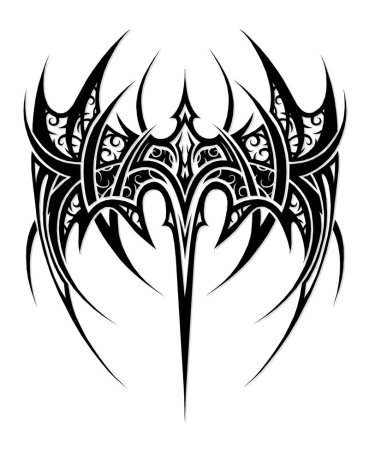 Демонические узоры тату