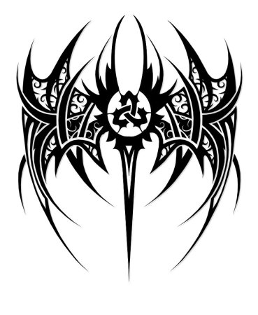 Тату абстракция