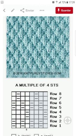 Схемы вязания спицами простые лицевые и изнаночные