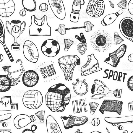 Стикеры спорт для распечатки