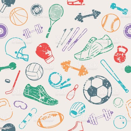 Спортивные атрибуты фон