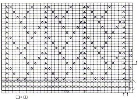 Ажурные узоры спицами со схемами для кардигана