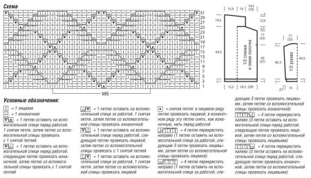 Узоры с ромбами схема кардиган