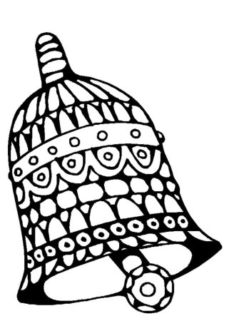 Колокол раскраска