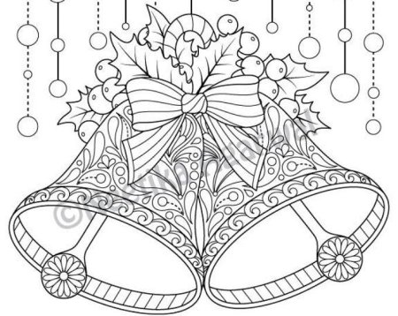 Колокольчик раскраска