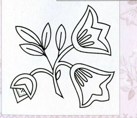 Раскраска цветов колокольчик