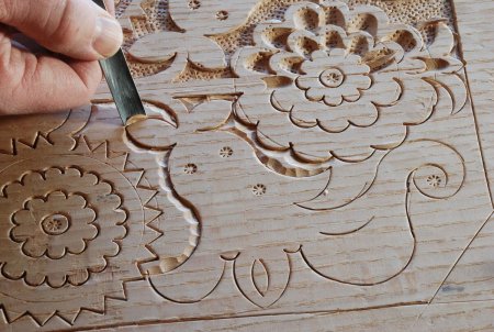 Художественная обработка древесины. Плосковыемчатая резьба