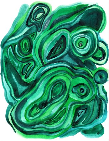 Малахит павлиний глаз