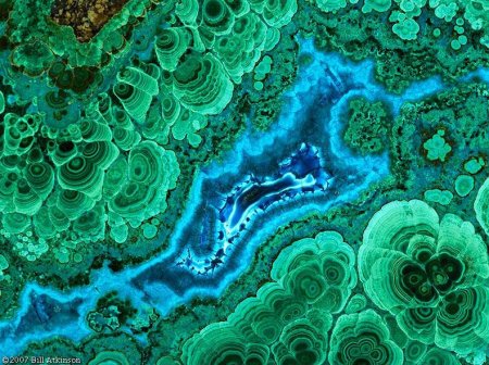 Срез малахита