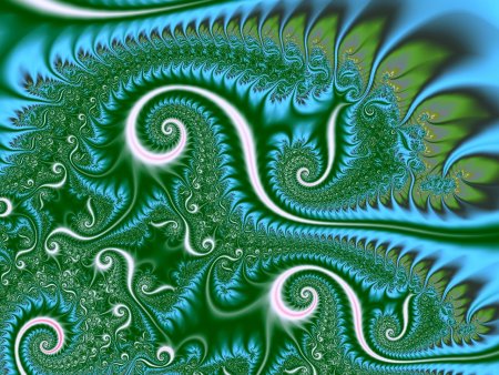 Малахитовый изумрудный цвет фрактал