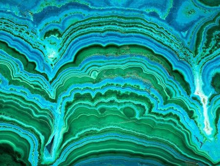 Малахит срез камня