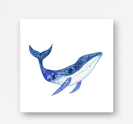 Синий кит эскиз