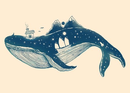Кит силуэт