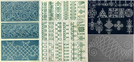 Орнаменты вышивки шнуром