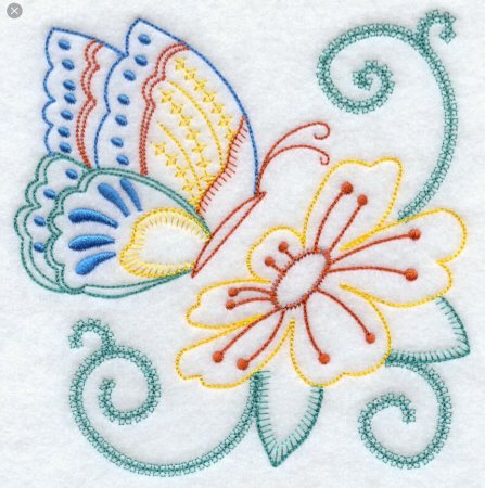 Узоры для вышивки тамбурным швом