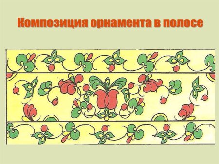 Растительный орнамент в полосе