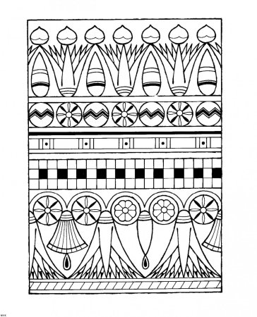 Растительный орнамент древнего Египта