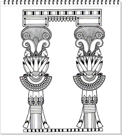 Линейный орнамент древнего Египта