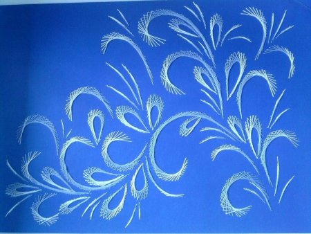 Узоры на окне рисование